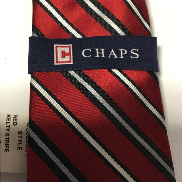 Chaps Men’s Red White And Blue Necktie NWT - Picture 3 of 4